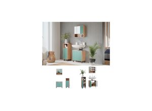 4066731228478 - Badmöbel Set Agasta Mintgrün 3 Teile mit Midischrank Vicco 4066731228478 - Badmöbel Set Agasta Mintgrün 3 Teile mit Midischrank Vicco
