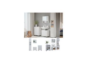 4066731228522 - Badmöbel Set Agasta Weiß 4 Teile mit Hochschrank Vicco 4066731228522 - Badmöbel Set Agasta Weiß 4 Teile mit Hochschrank Vicco
