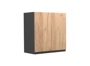 4066731229260 - Hängeschrank Küchenschrank Küchenmöbel R-Line J-Shape Anthrazit Eiche 60 cm modern