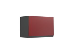 4066731229307 - Hängeschrank flach Küchenschrank Küchenmöbel R-Line J-Shape Anthrazit Rot 60 cm modern