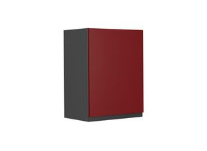 4066731229703 - Hängeschrank Küchenschrank Küchenmöbel R-Line J-Shape Anthrazit Rot 45 cm modern