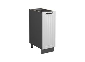 4066731278084 - Apothekerunterschrank Küchenschrank Küchenmöbel Fame-Line Anthrazit Weiß Landhaus 30 cm modern 4066731278084 - Apothekerunterschrank Küchenschrank Küchenmöbel Fame-Line Anthrazit Weiß Landhaus 30 cm modern