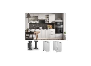 4066731278091 - Apothekerunterschrank Küchenschrank Küchenmöbel Fame-Line Weiß Landhaus 30 cm modern
