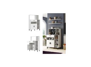 4066731278169 - Oskar-Store Buffetschrank Emanuel 90 x 40 cm Weiß Esszimmerschrank modern