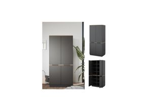 4066731326372 - Schrank Betti 82 x 179 cm Anthrazit Sonoma 4-türig Schlafzimmer