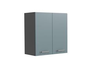 4066731343706 - Hängeschrank Küchenschrank R-Line Solid Anthrazit Blau Grau 60 cm modern