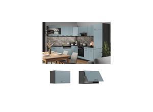 4066731343720 - Hängeschrank flach Küchenschrank R-Line Solid Anthrazit Blau Grau 60 cm modern