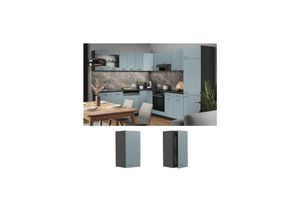 4066731343782 - Hängeschrank Küchenschrank R-Line Solid Anthrazit Blau Grau 30 cm modern