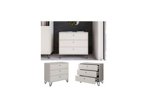 4066731381098 - Sideboard Aldo Cashmere 84 x 40 cm Kommode 3 Schubladen