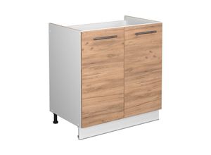 4066731384389 - Spülenunterschrank Fame-Line Goldkraft Eiche 80 cm  AP Eiche Vicco