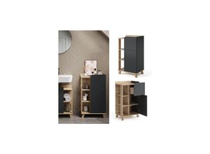 4066731385423 - Livinity Unterschrank Karen Sonoma Anthrazit 50 x 90 cm Tür Schublade