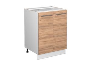 4066731386871 - Küchenunterschrank Fame-Line Goldkraft Eiche 60 cm  ap Marmor Vicco