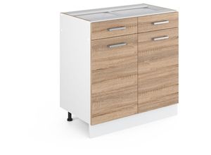 4066731387922 - Küchenunterschrank R-Line Sonoma 80 cm  ap Anthrazit Vicco