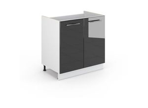 4066731389308 - Spülenunterschrank Fame-Line Anthrazit Hochglanz 80 cm AP Eiche Vicco 4066731389308 - Spülenunterschrank Fame-Line Anthrazit Hochglanz 80 cm AP Eiche Vicco