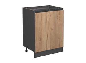 4066731393299 - Küchenunterschrank R-Line Goldkraft Eiche 60 cm  ap Anthrazit Vicco