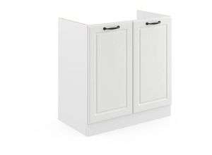 4066731395231 - Spülenunterschrank R-Line Weiß Landhaus 80 cm  ap Marmor Vicco