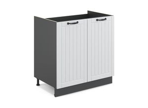 4066731398126 - Spülenunterschrank Fame-Line Weiß Landhaus 80 cm ap Eiche Vicco 4066731398126 - Spülenunterschrank Fame-Line Weiß Landhaus 80 cm ap Eiche Vicco