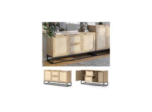 4066731401383 - Sideboard Natal Braun 140 x 725 cm mit 2 Türen und 2 Schubladen Vicco