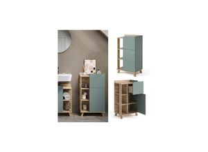 4066731401727 - Livinity Unterschrank Karen Sonoma Mintgrün 50 x 90 cm Tür Schublade