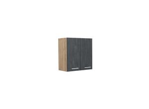 4066731404247 - Livinity Hängeschrank R-Line Schwarz Beton Eiche 60 cm