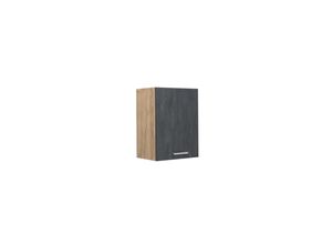 4066731404506 - Livinity Hängeschrank R-Line Schwarz Beton Eiche 45 cm