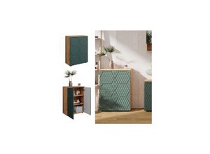 4066731405350 - Badschrank Irma Eiche Grün 60 x 81 cm Badezimmer