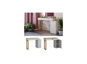 4066731406104 - Schminktisch Regina Weiß 1296 cm mit zwei ausziehbare Kästen ohne Spiegel Vicco 4066731406104 - Schminktisch Regina Weiß 1296 cm mit zwei ausziehbare Kästen ohne Spiegel Vicco