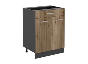 4066731409082 - Küchenunterschrank R-Line Artisan-Eiche 60 cm mit Schublade ohne Arbeitsplatte Vicco