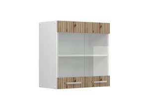 4066731410248 - Küchenschrank Glas R-Line Artisan-Eiche 60 cm Vicco