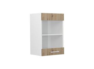 4066731410866 - Küchenschrank Glas R-Line Artisan-Eiche 40 cm Vicco