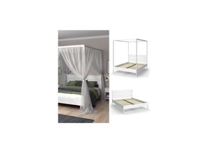 4066731450930 - Vitalispa Schlafzimmerbett Lotti Weiß 165 x 210 cm