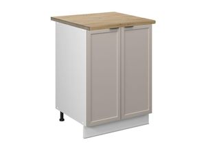 4066731451661 - Küchenunterschrank Fame-Line GrauBeige 60 cm  ap Eiche Vicco