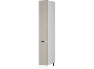 4066731452224 - Apothekerhochschrank Fame-Line Weiß Grau-Beige gerahmt 30 cm