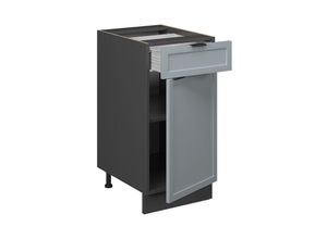 4066731455263 - Schubunterschrank Fame-Line Anthrazit Hellblau-Grau gerahmt 40 cm ohne Arbeitsplatte 4066731455263 - Schubunterschrank Fame-Line Anthrazit Hellblau-Grau gerahmt 40 cm ohne Arbeitsplatte