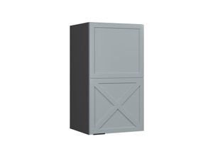 4066731455980 - Hängeschrank Fame-Line Anthrazit Hellblau-Grau gerahmt 40 cm