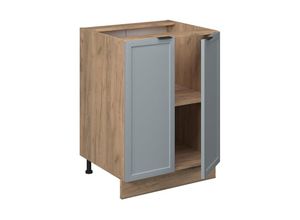 4066731456529 - Küchenunterschrank Fame-Line Hellblau-grau 60 cm ohne Arbeitsplatte Vicco