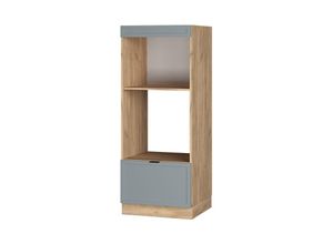 4066731457960 - Mikrowellenschrank Fame-Line Hellblau-grau 60 cm offen Vicco