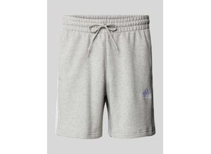 4066745303253 - Sweatshorts mit Label-Stitching