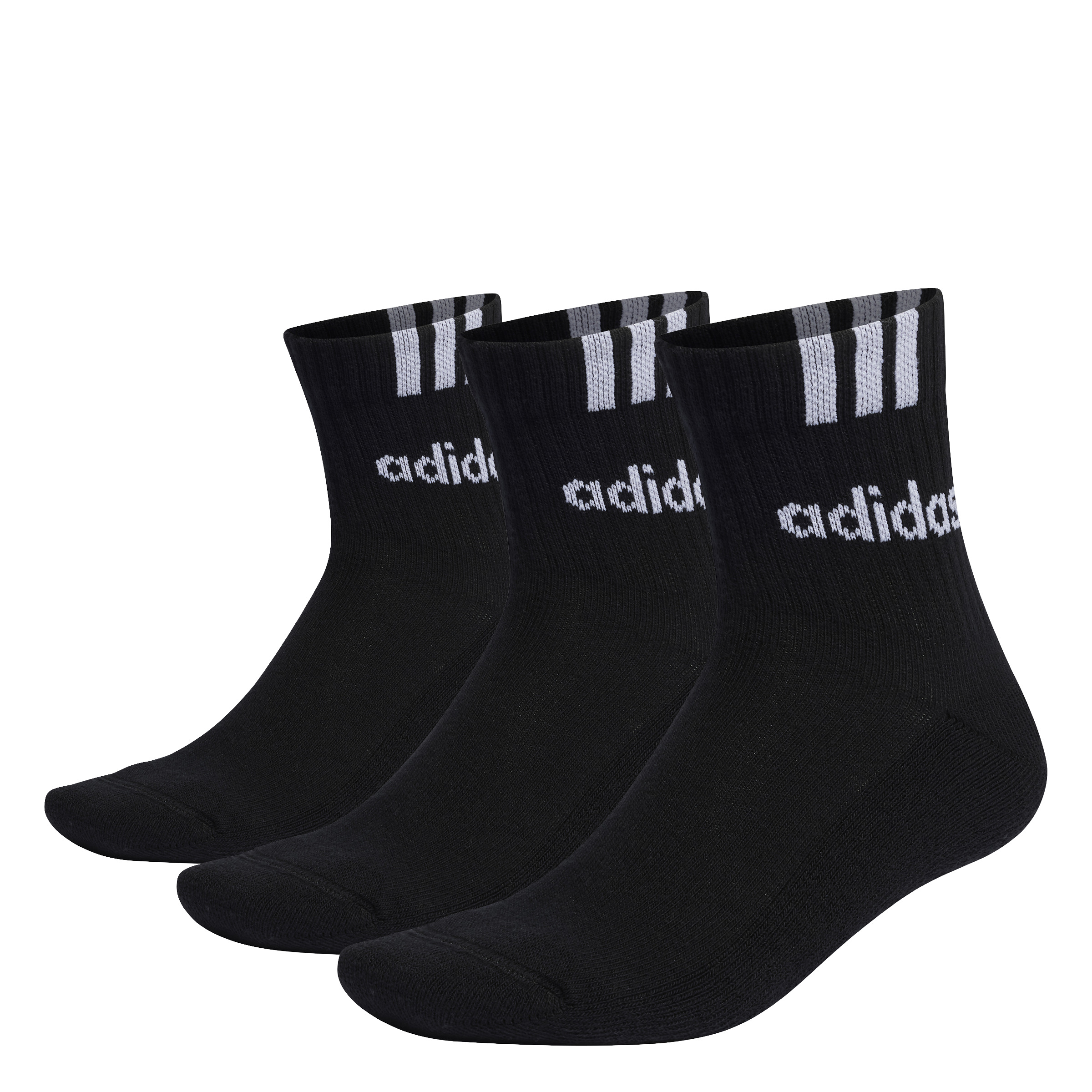 4066746455616 - Mi-chaussettes linéaires enfant adidas 3-Stripes (x3)