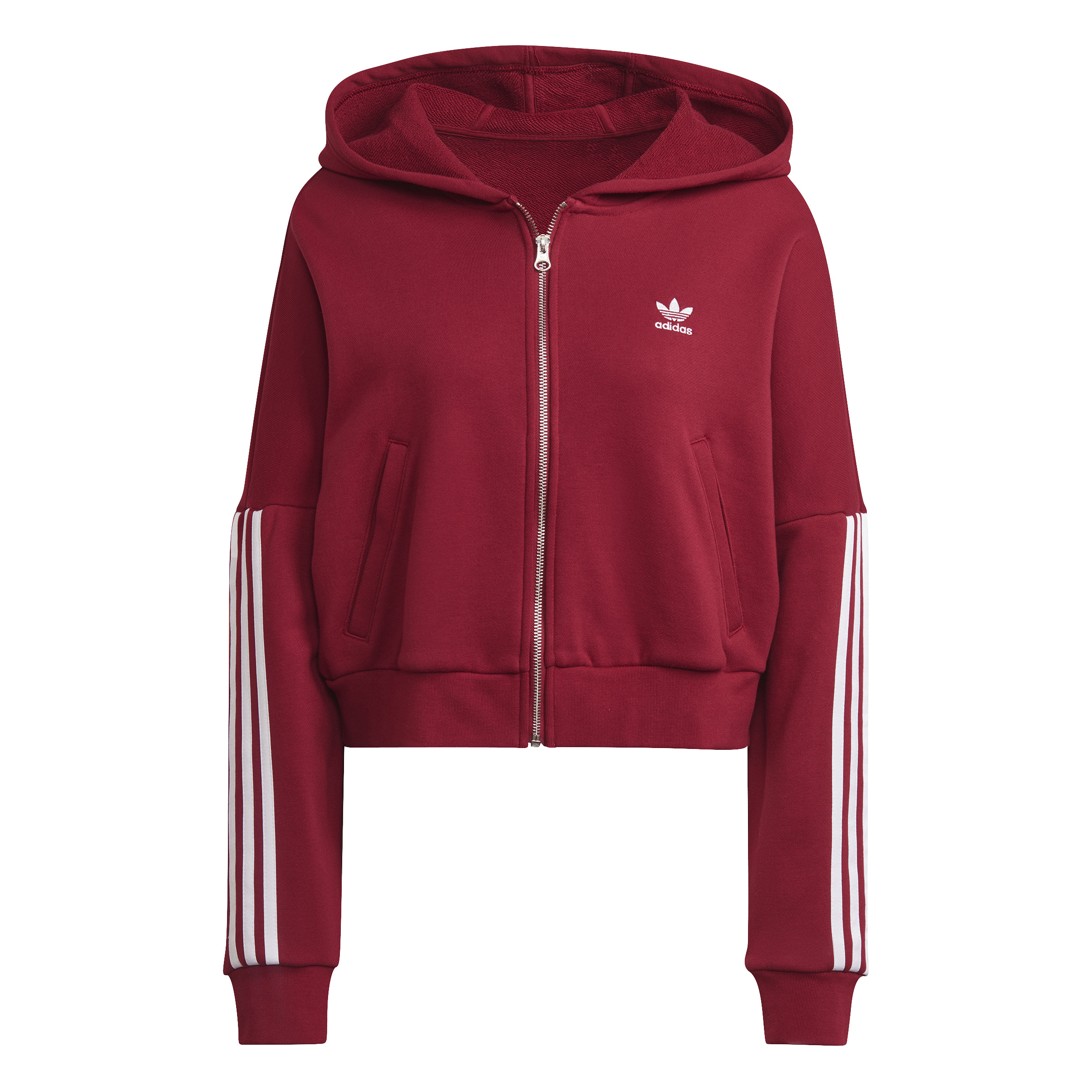 4066747612872 - Lässiges Kapuzensweatshirt mit Reißverschluss Damen Adicolor Classics