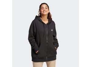 4066752460802 - Große Größen Kapuzensweatshirt schwarz-weiß Gr48 50