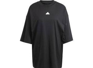 4066766096745 - adidas Sportswear Funktionsshirt Baumwolle Rückenprint für Damen schwarz L