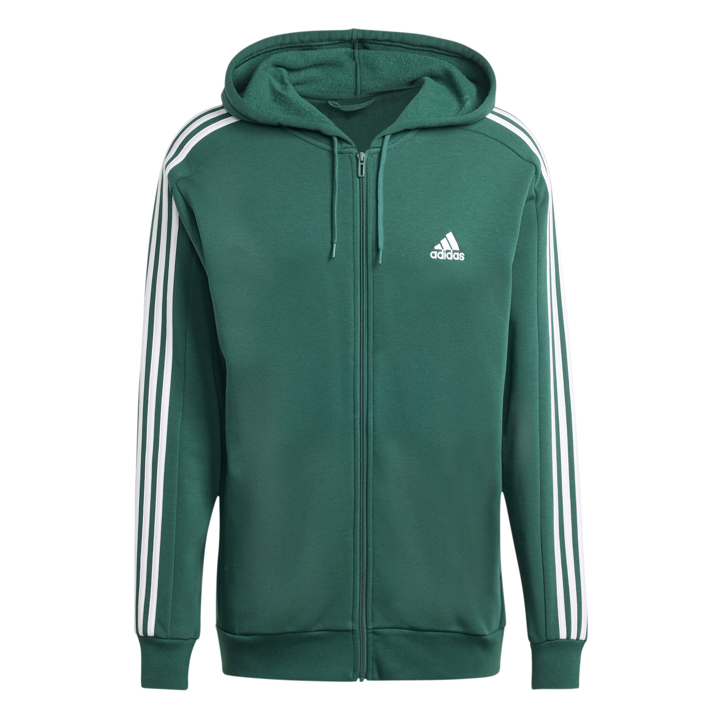 4066766862807 - Sweatshirt aus Molton mit vollem Reißverschluss adidas Essentials 3-Stripes