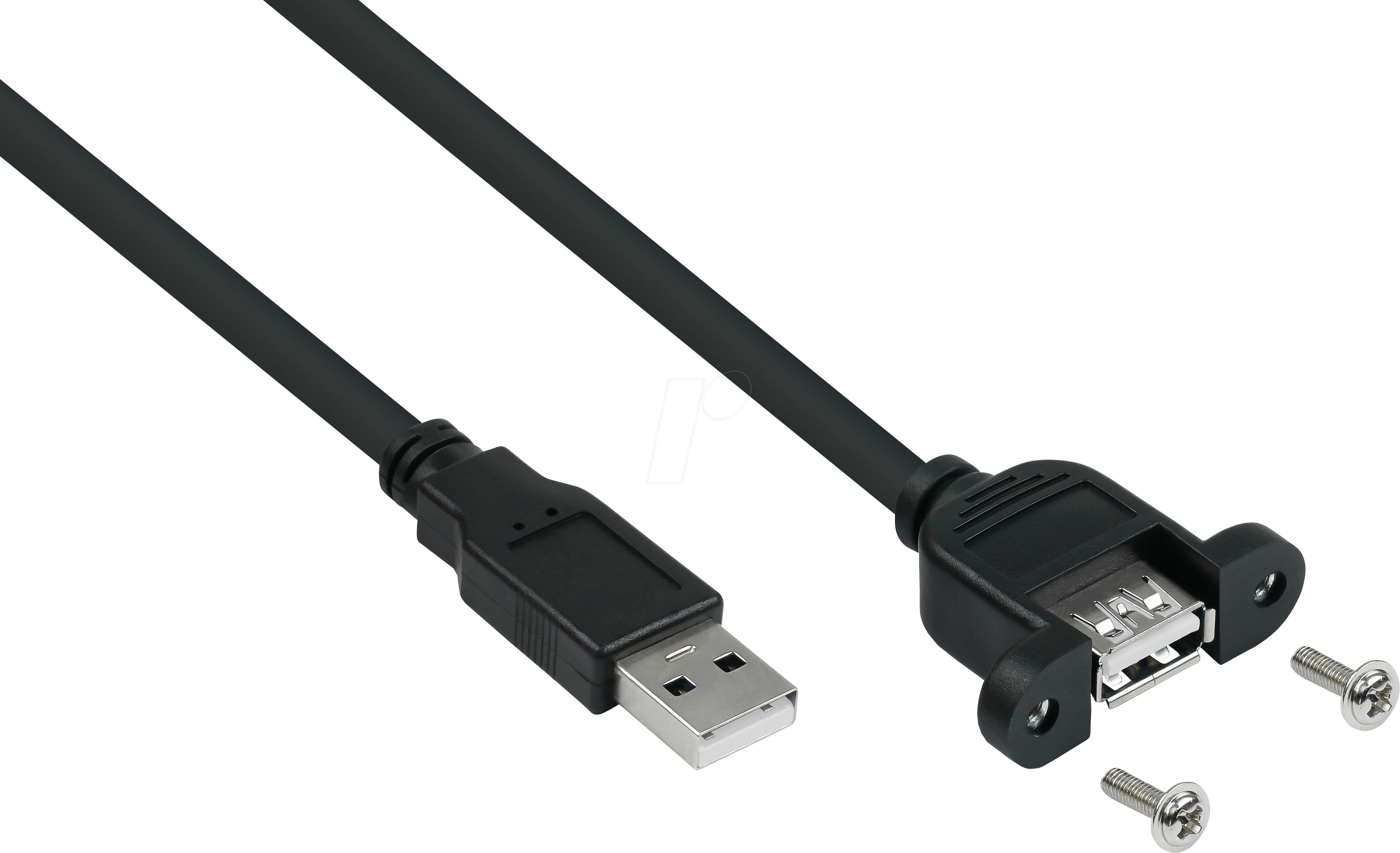 4066857000255 - KM UK20PAEA003S - USB 20 Kabel A Stecker auf Buchse Einbau 30 cm