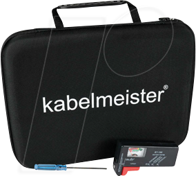 4066857001887 - KM CASE-BAT - Aufbewahrungstasche für Batterien und Akkus inkl Tester