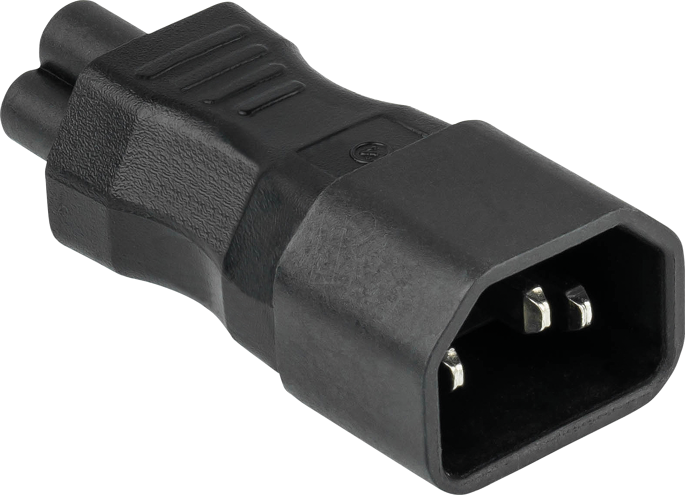 4066857002822 - KM SKA-1405S - Netzadapter Stecker C14 auf Buchse C5 gerade schwarz