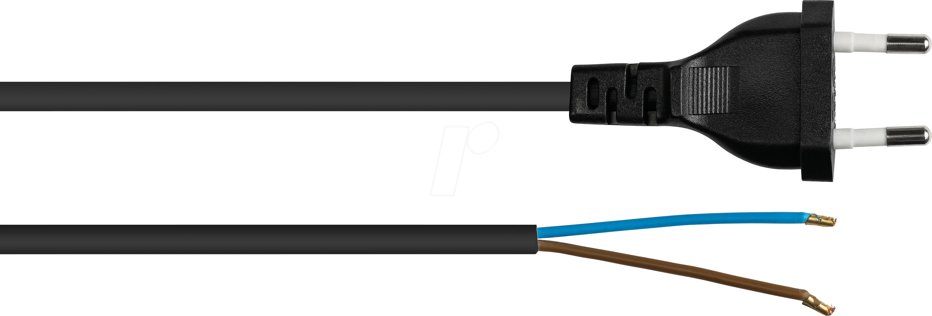 4066857002877 - KM SK0385-S015 - Netzkabel Eurostecker 15 m schwarz offenes Ende