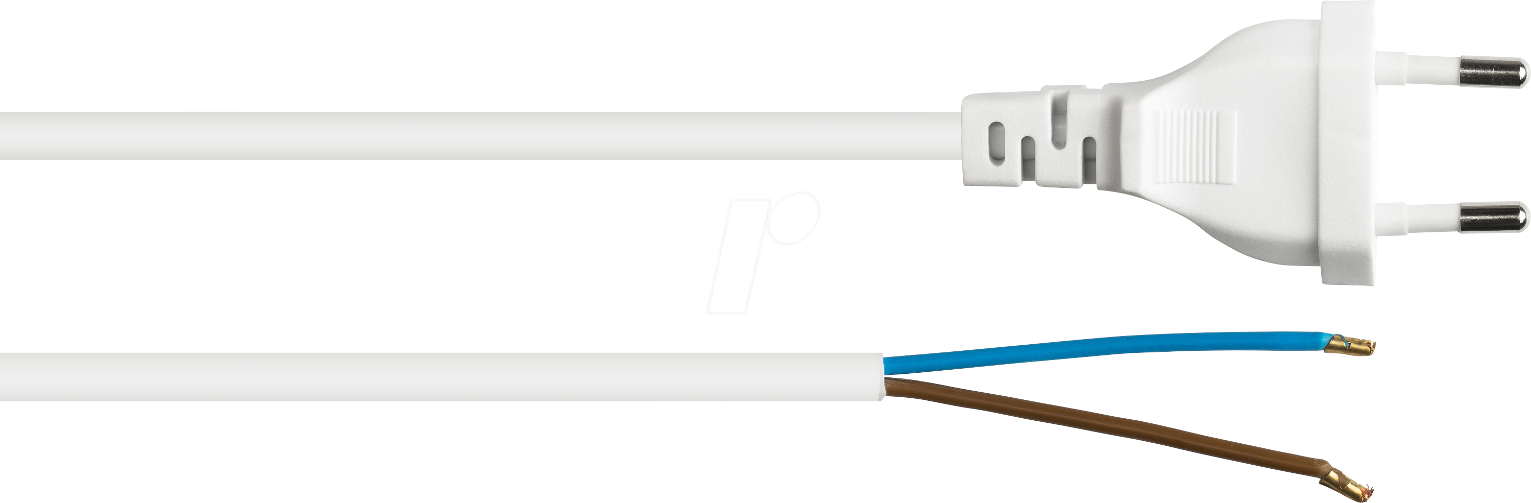 4066857002907 - KM SK0385-W015 - Netzkabel Eurostecker 15 m weiß offenes Ende