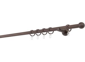 4066866103862 - Gardinenstange MYDECO 20mm Ball Wandträger 65 cm Gardinenstangen Gr L 240 cm 1 läufig braun Gardinenstangen Wandmontage 4066866103862 - Gardinenstange MYDECO 20mm Ball Wandträger 65 cm Gardinenstangen Gr L 240 cm 1 läufig braun Gardinenstangen Wandmontage