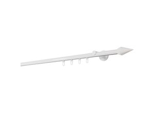 4066866172899 - Ondeco - Gardinenstange auf Maß Innenlauf 20mm Kegel 1-lauf Vorhangstange Wandträger 65cm Stilgarnitur Gleiter für Vorhänge - Weiß - 140cm 4066866172899 - Ondeco - Gardinenstange auf Maß Innenlauf 20mm Kegel 1-lauf Vorhangstange Wandträger 65cm Stilgarnitur Gleiter für Vorhänge - Weiß - 140cm